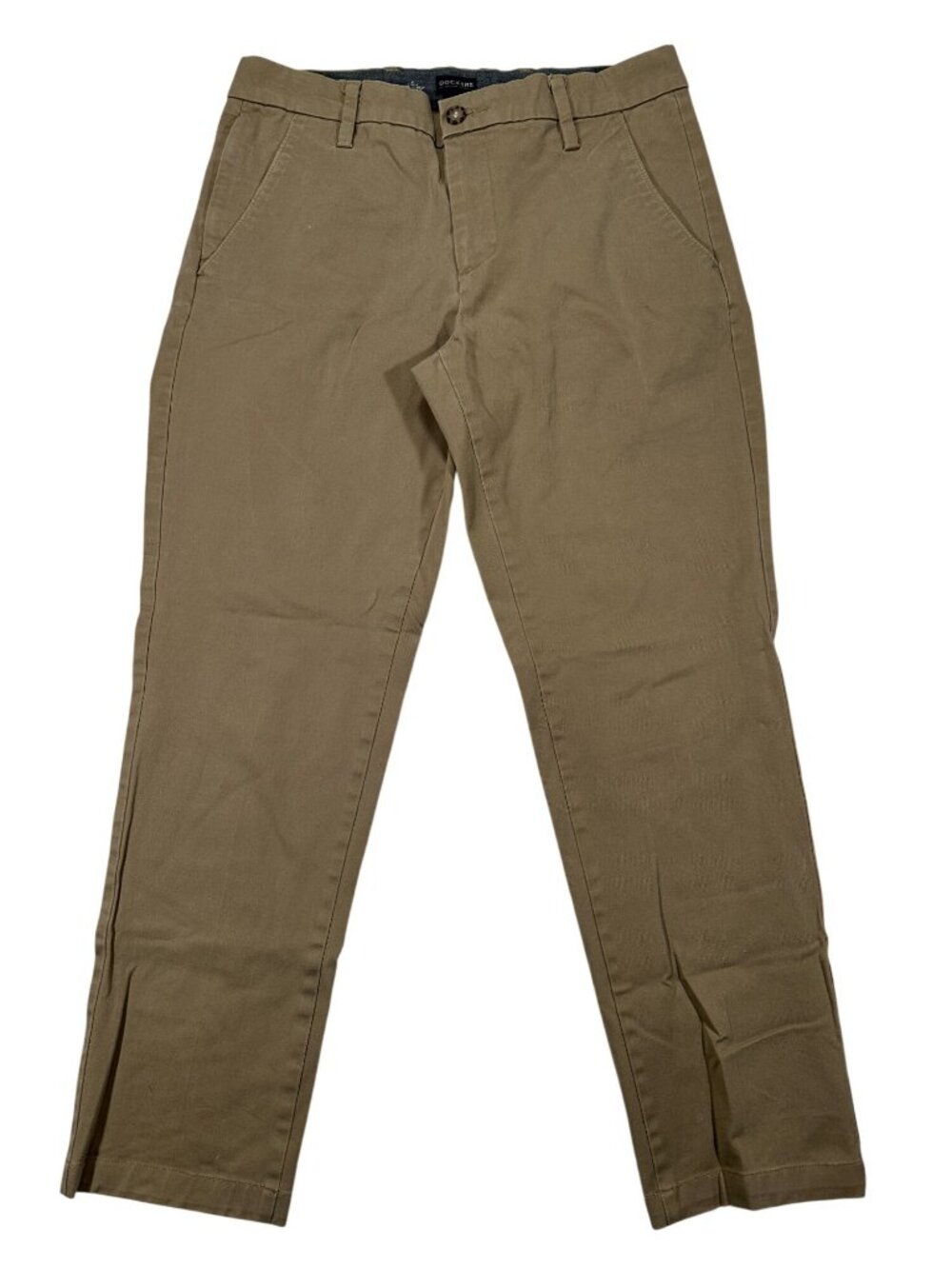 Dockers Slim Fit Mens Khaki Pants W32 L30 Casual Flat Front Stretch Cotton Blend